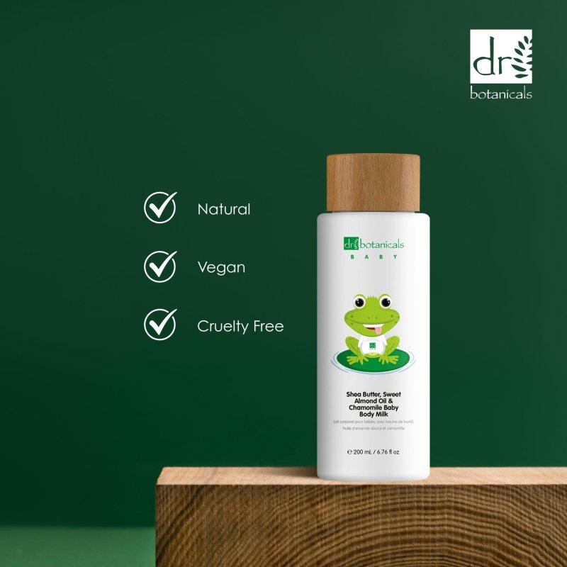 Sweet Almond Oil & Chamomile Baby Body Milk 200ml - Baby - Faithful Nutrition