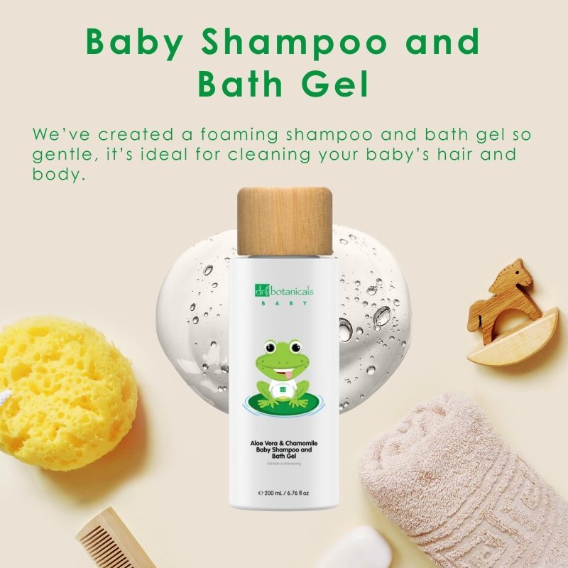 Aloe Vera & Chamomile Baby Shampoo & Bath Gel 200ml - Baby - Faithful Nutrition
