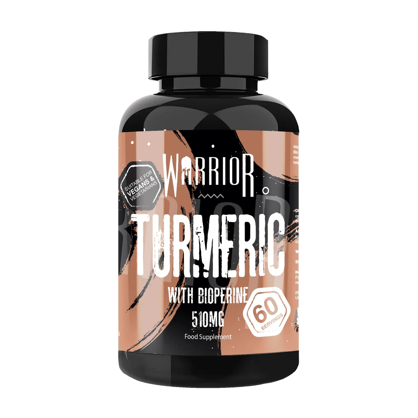 Warrior Core Turmeric & Bioperine 60 Vegan Capsules - Capsules - Faithful Nutrition