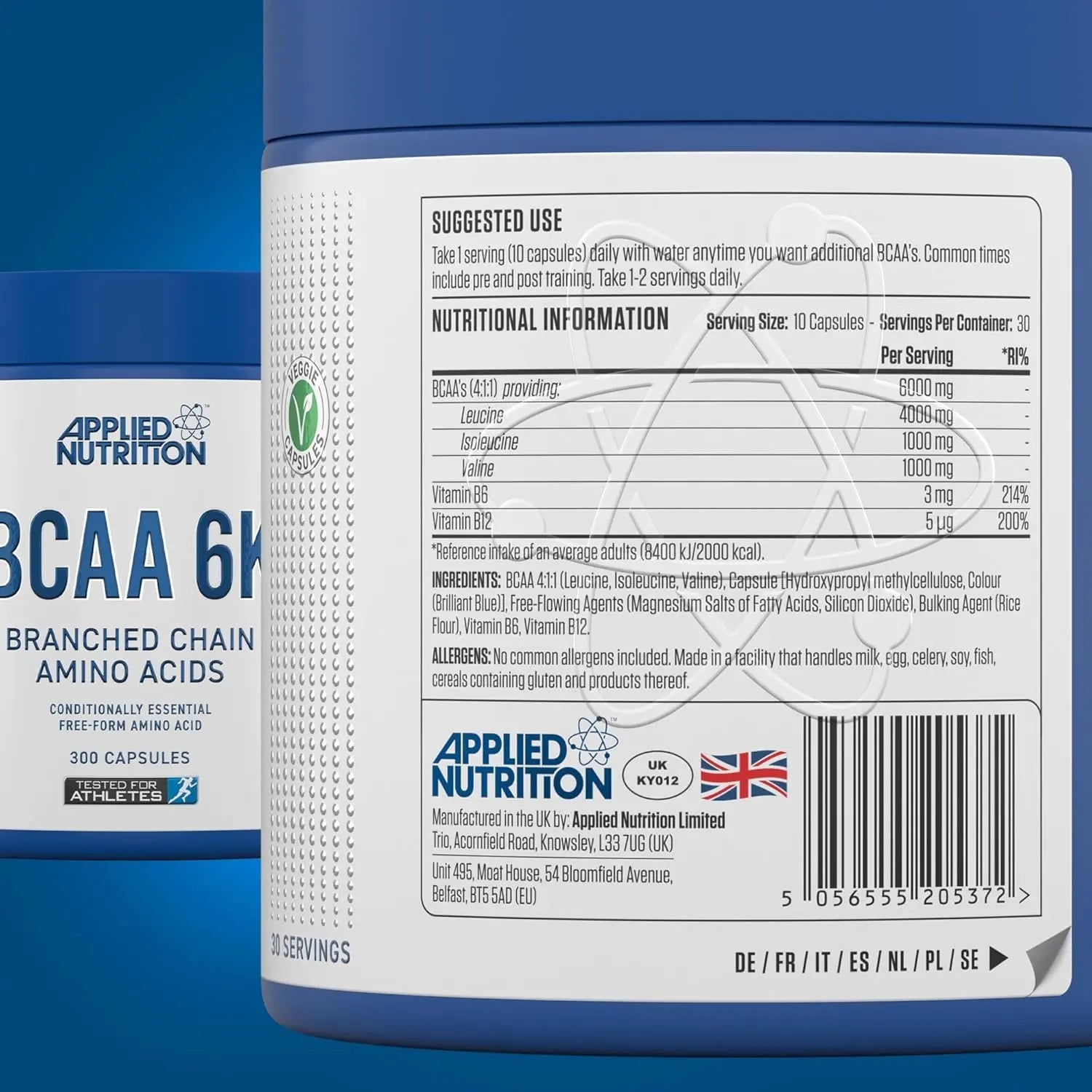 Applied Nutrition BCAA 6K - Capsules - Faithful Nutrition