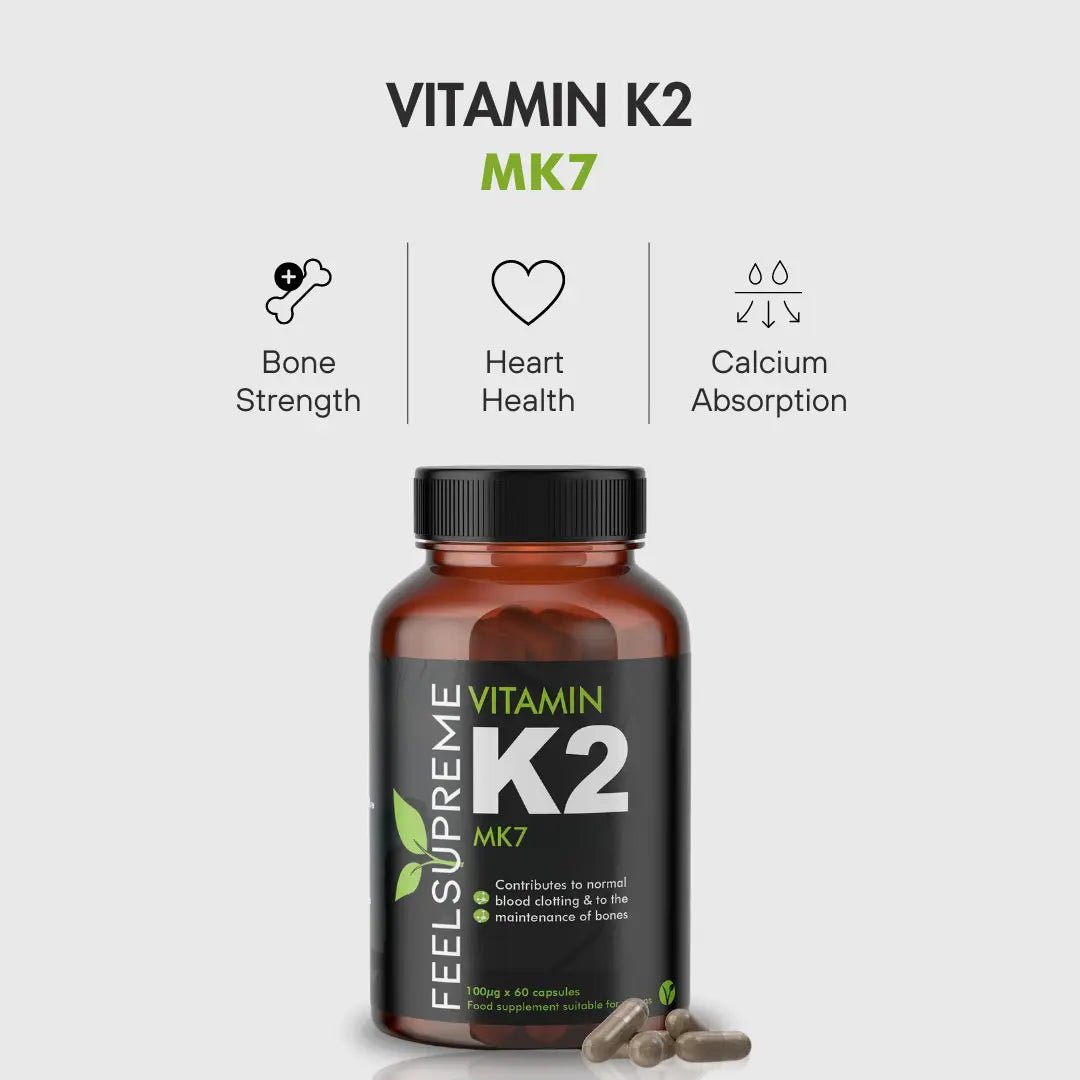 Feel Supreme Vitamin K2 MK7 60 Capsules - Capsules - Faithful Nutrition