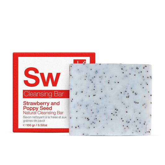 Strawberry & Poppy Seed Cleansing Bar 100g - Cleanser - Faithful Nutrition