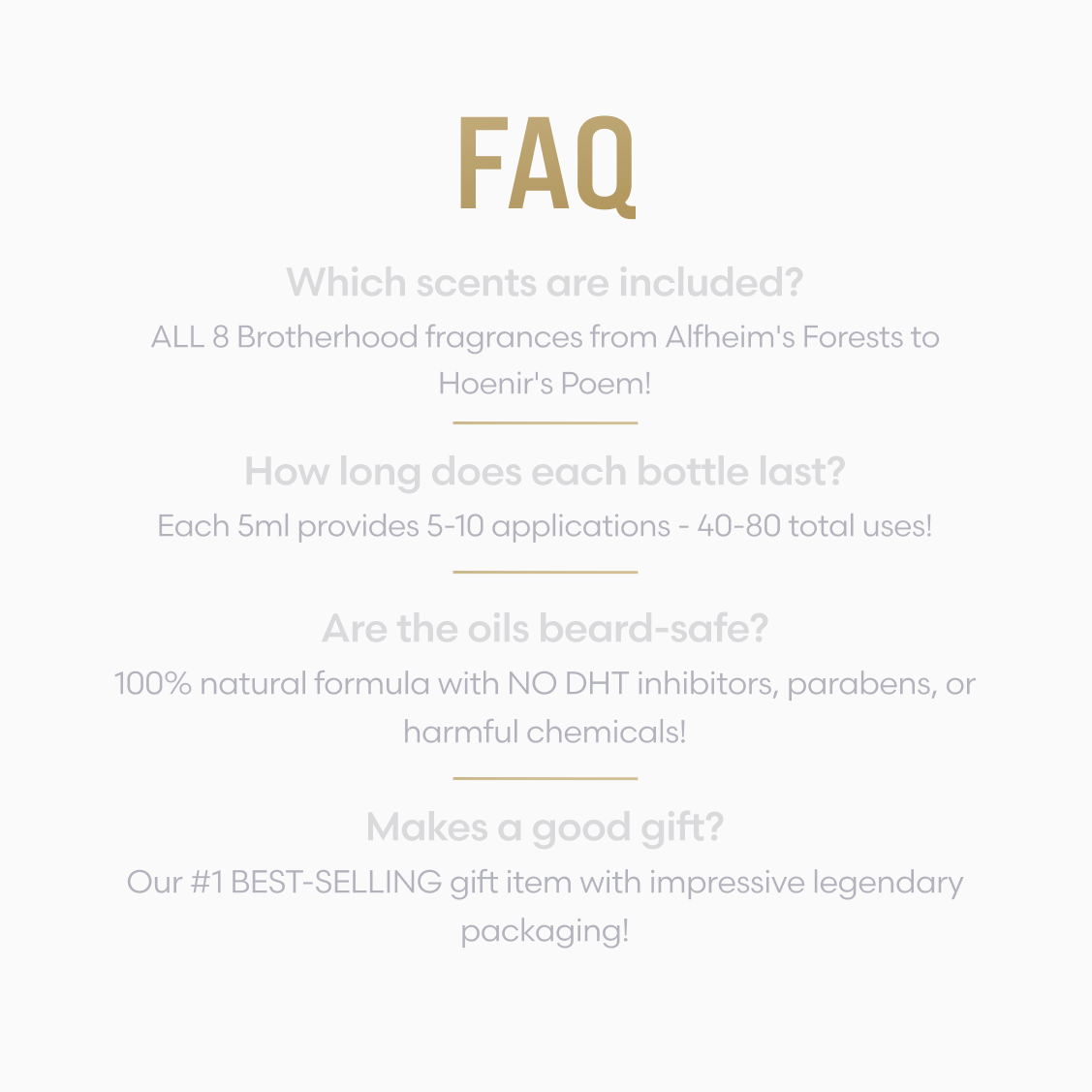 Beard Oil Scent Sampler Kit - Cosmetic - Faithful Nutrition