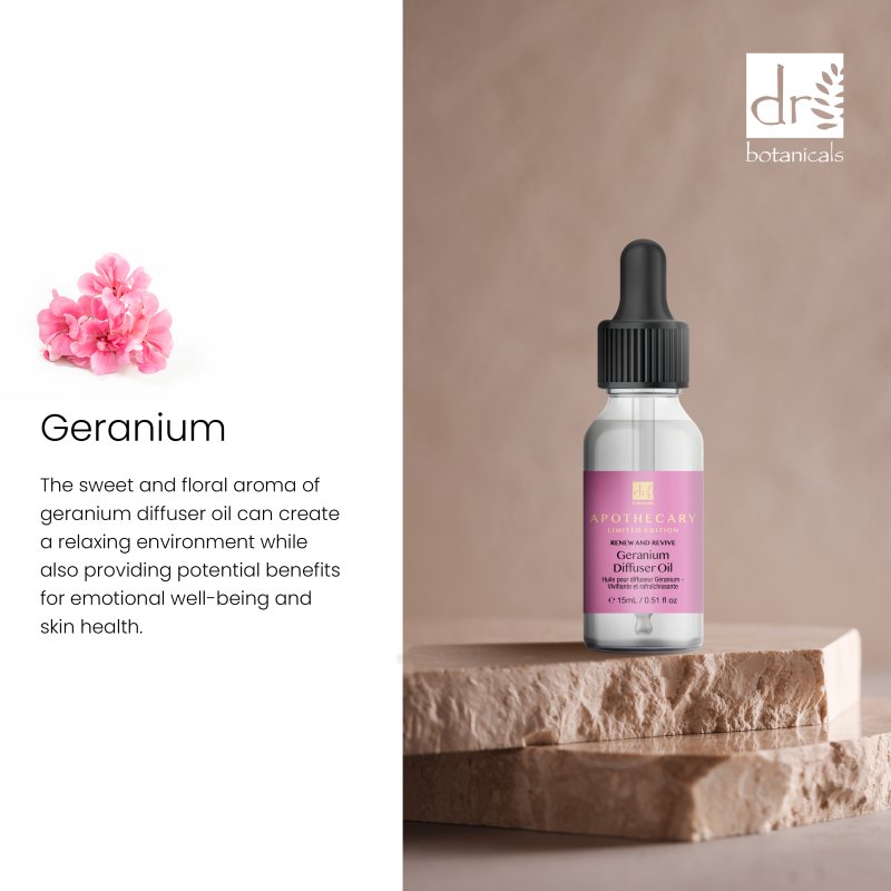 Renew & Revive Geranium Diffuser Oil 15ml - Diffuser Oil - Faithful Nutrition