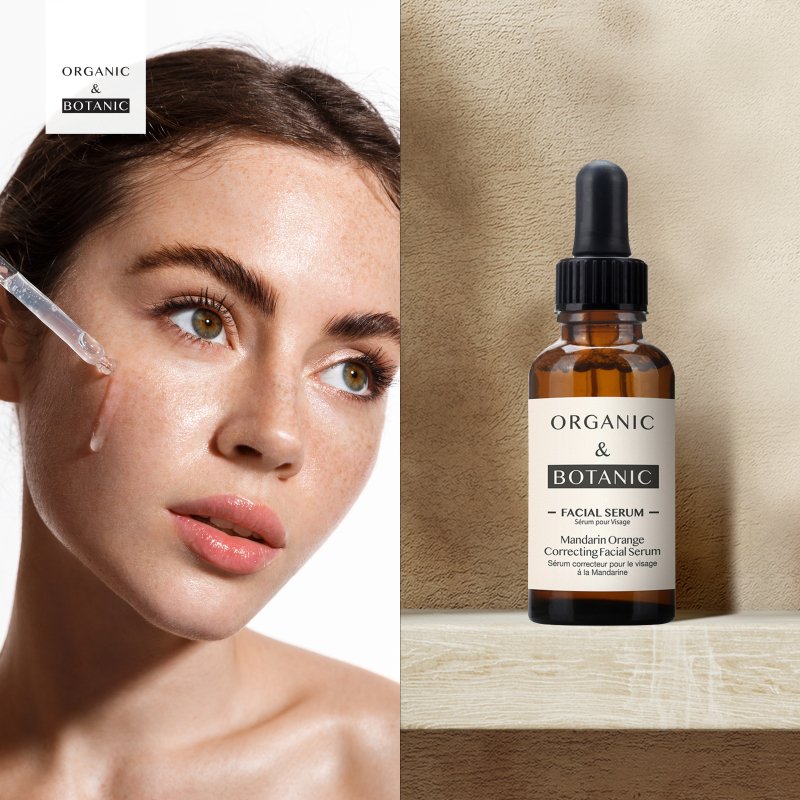 Mandarin Orange Correcting Facial Serum - 30ml - Brightening & Hydrating with Vitamin C, Aloe Vera, & Sea Buckthorn for Radiant, Even - Toned Skin - Facial Serum - Faithful Nutrition