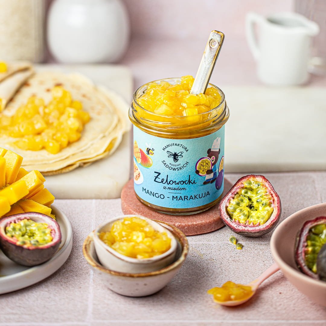 Mango & Passion fruit in gel with Honey "Żelowocki" 320g - Foods - Faithful Nutrition