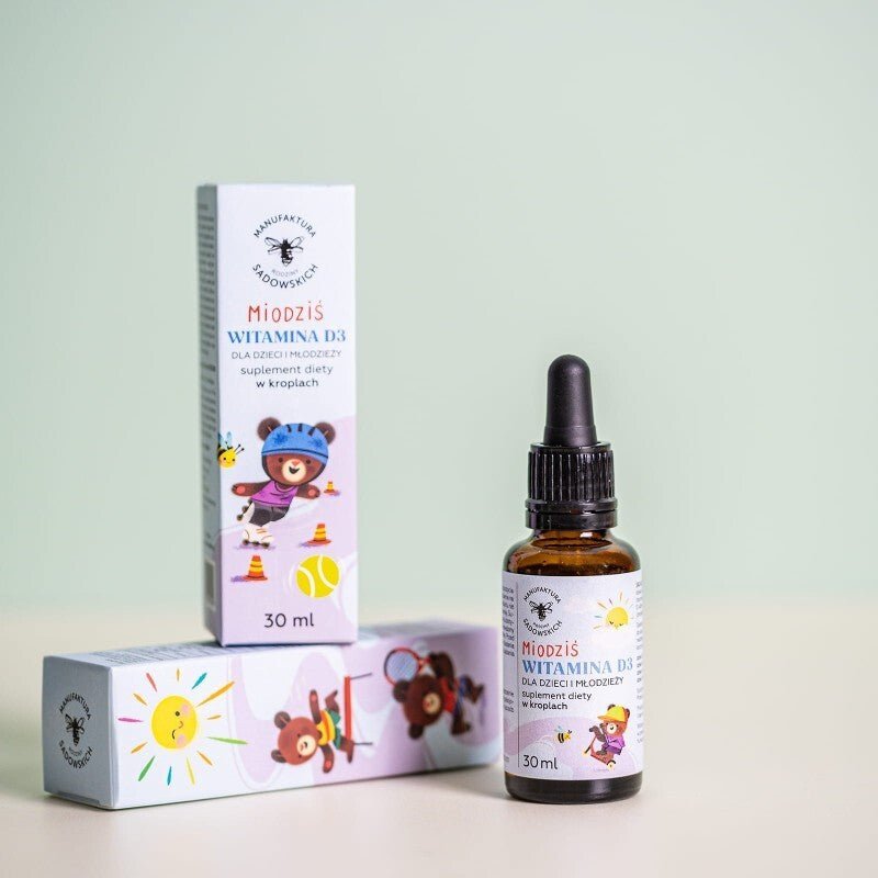 Drops Vitamin D3 for Kids - Honey Bear 30ml - Foods - Faithful Nutrition