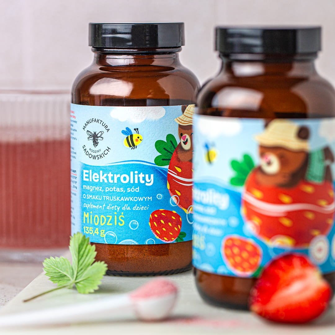Electrolytes for kids with strawberry flavor - Honey Bear 135,4 g (60 servings) - Foods - Faithful Nutrition