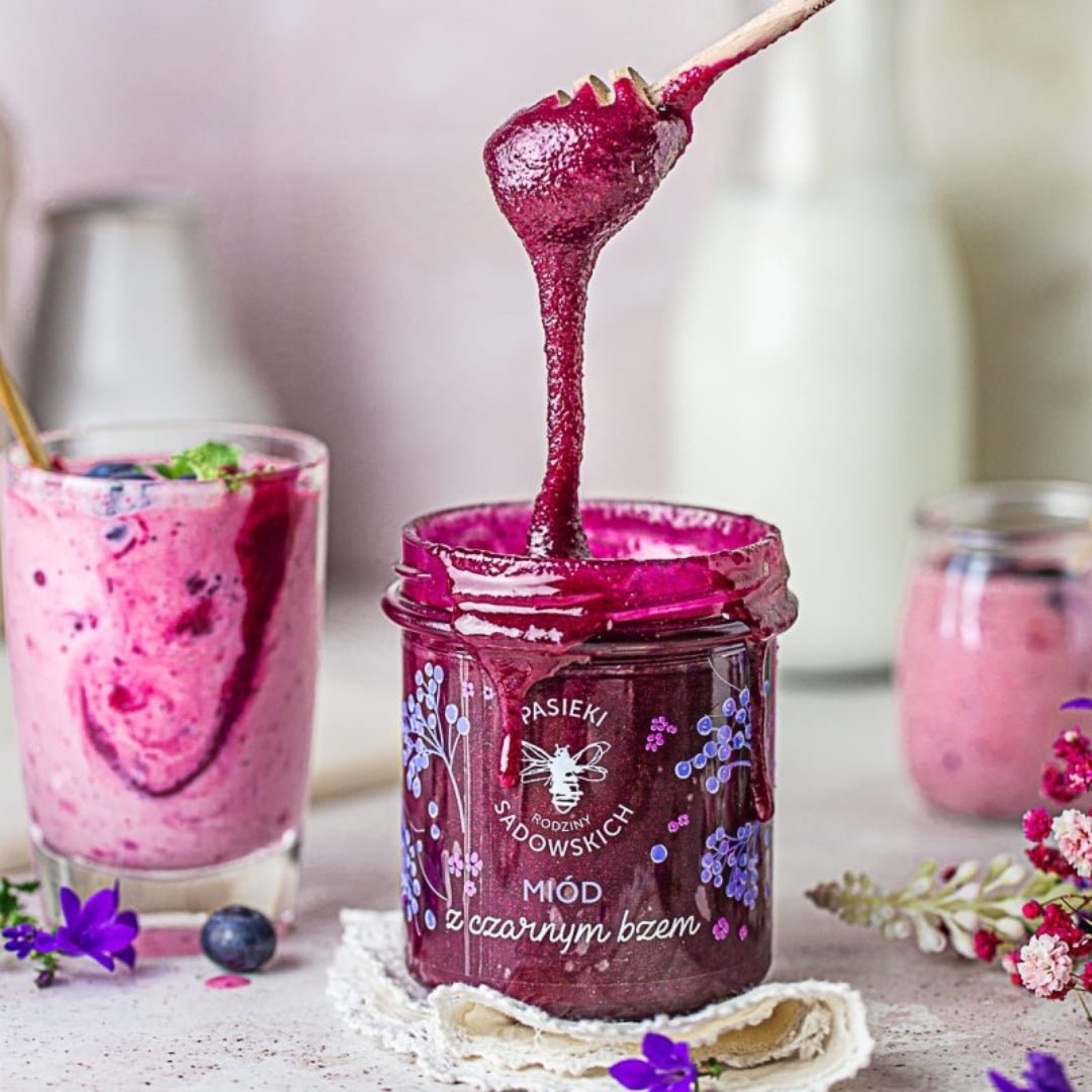 Honey with elderberry 430g - Foods - Faithful Nutrition