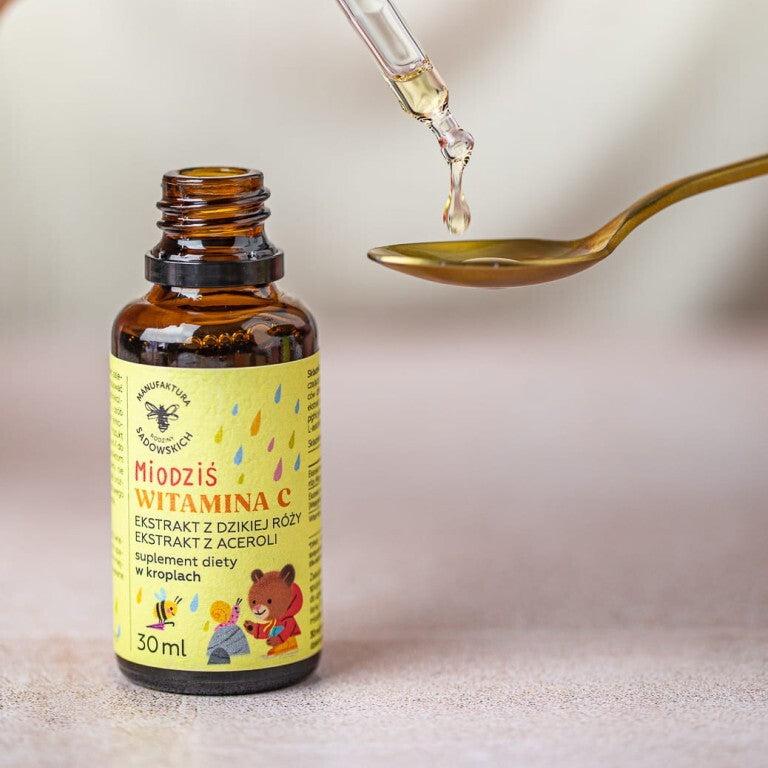 Drops Vitamin C for Kids - Honey Bear 30ml - Foods - Faithful Nutrition