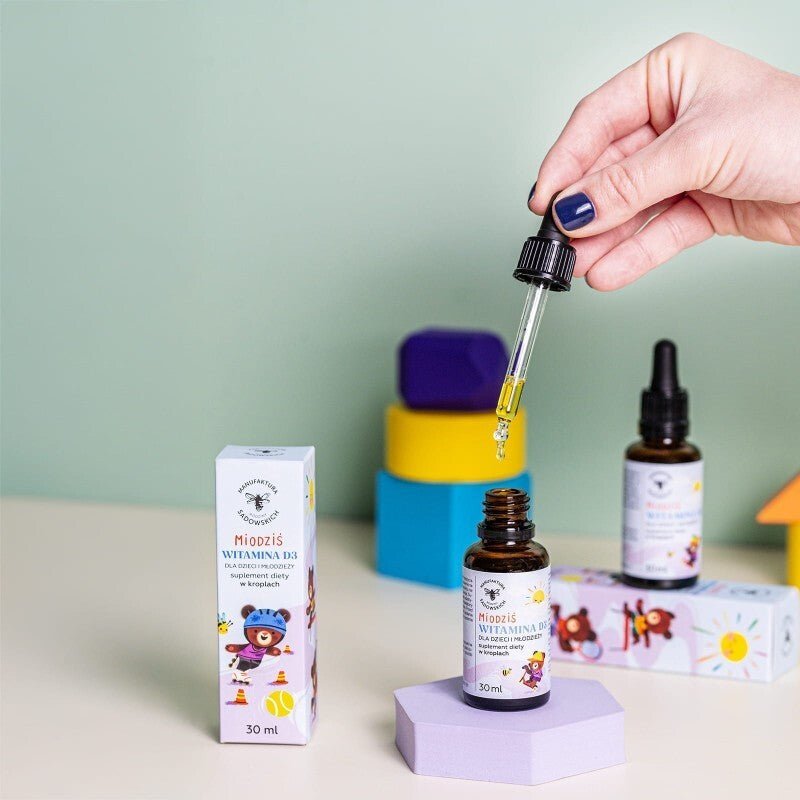 Drops Vitamin D3 for Kids - Honey Bear 30ml - Foods - Faithful Nutrition
