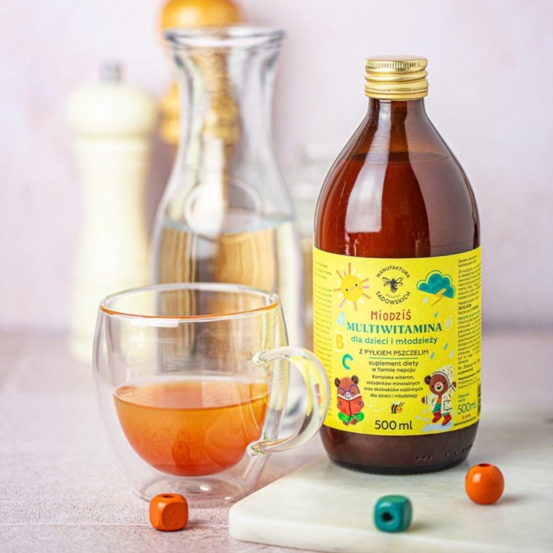 Multivitamin for kids and teenagers with bee pollen Honey Bear 500ml - Foods - Faithful Nutrition