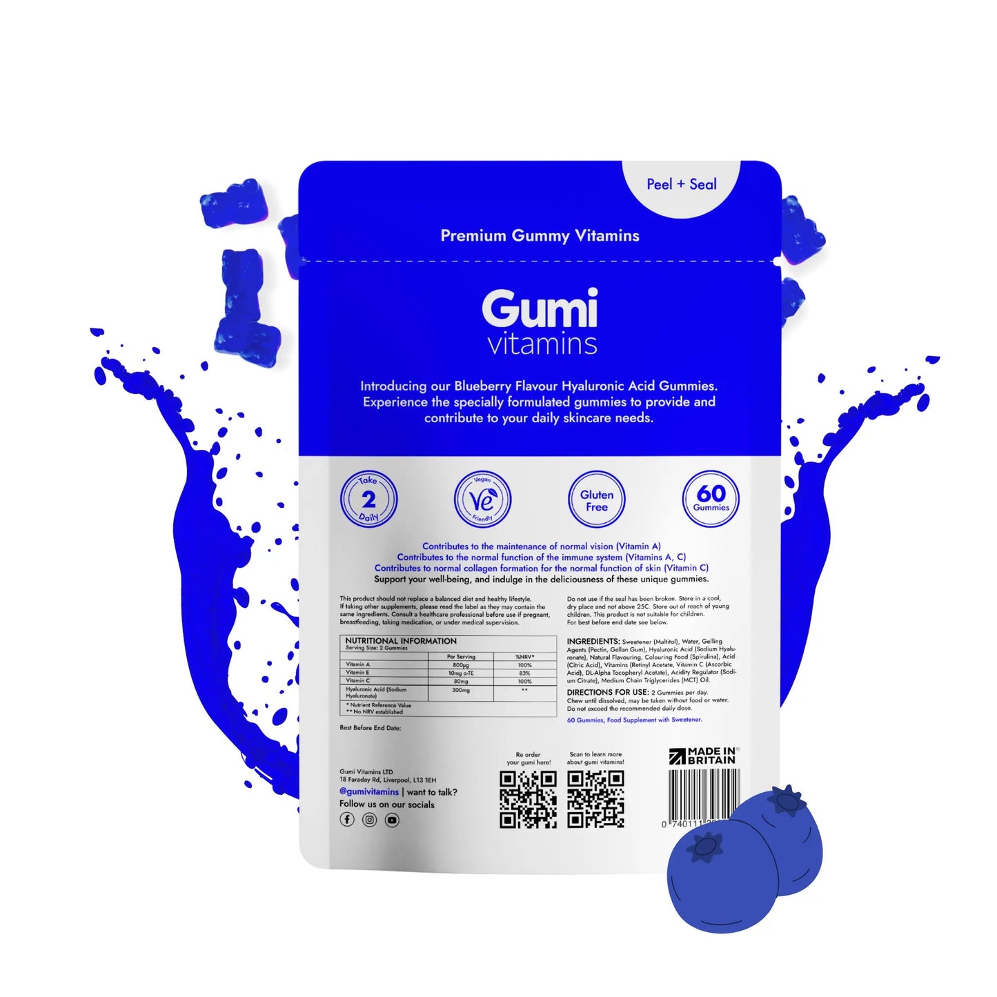 Gumi Vitamins FLOURISH Hyaluronic Acid Gummies - Gummies - Faithful Nutrition