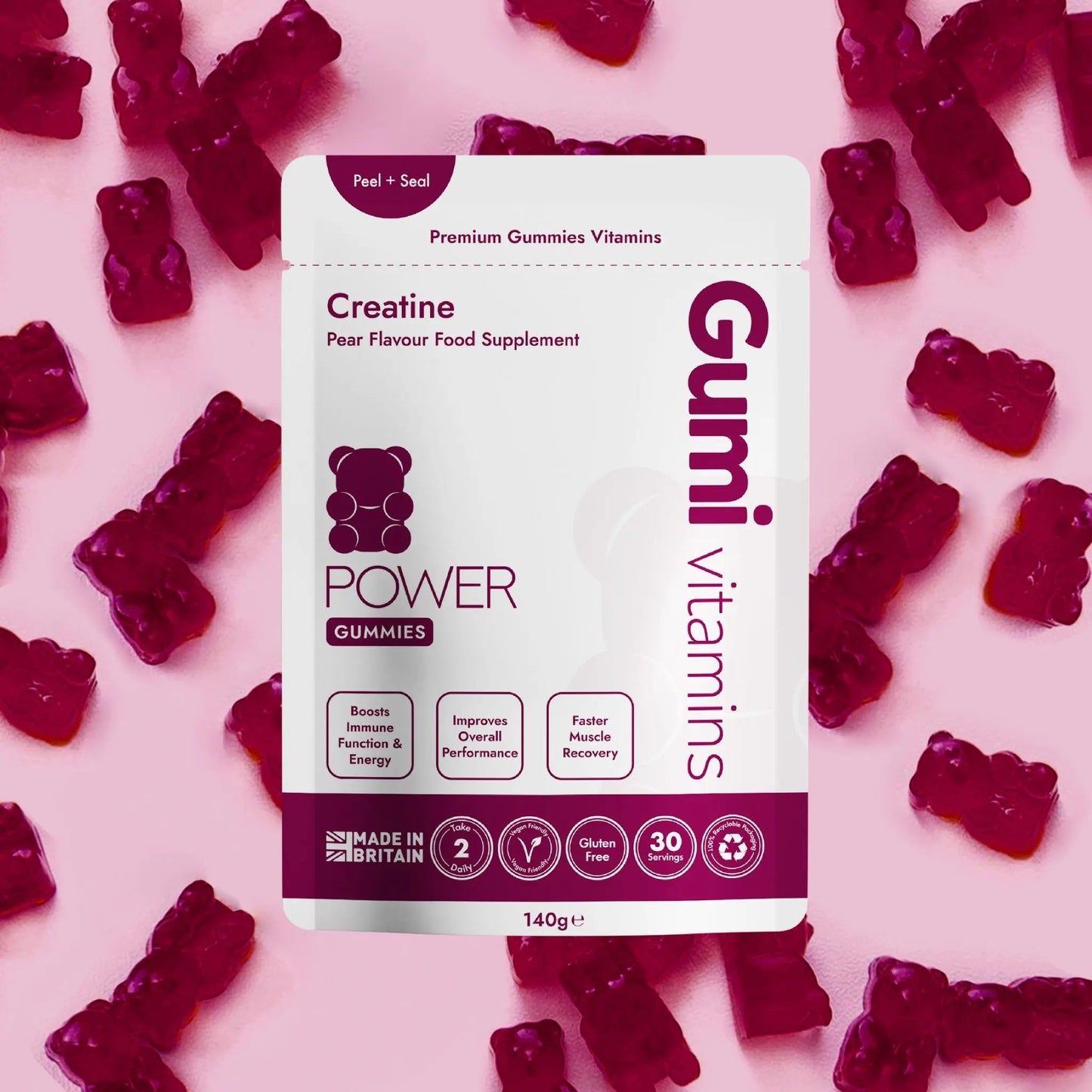 Gumi Vitamins POWER Creatine Gummies - Gummies - Faithful Nutrition