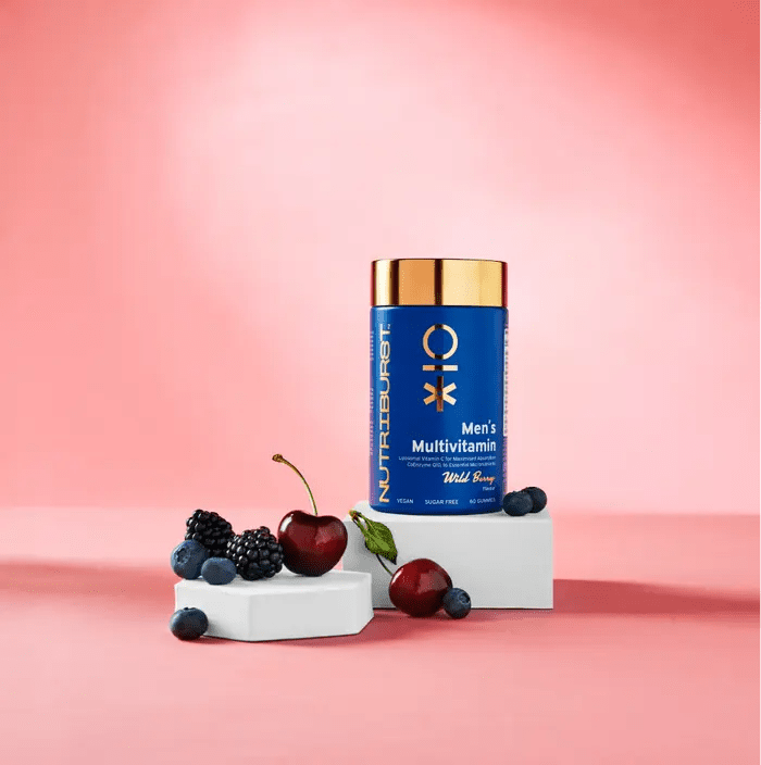 Nutriburst Men's Multivitamin 60 Gummies Wild Berry - Gummies - Faithful Nutrition