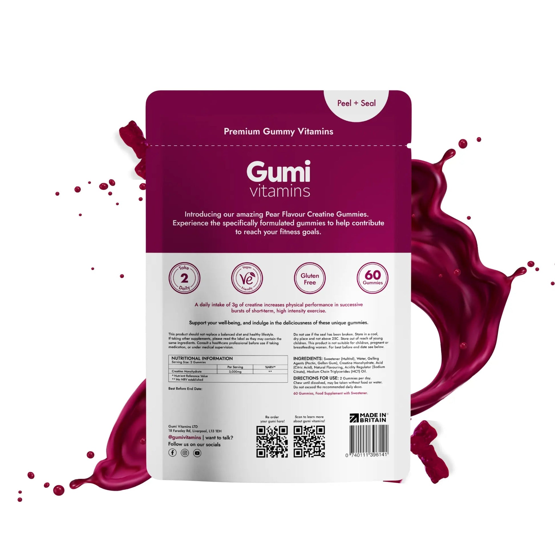 Gumi Vitamins POWER Creatine Gummies - Gummies - Faithful Nutrition