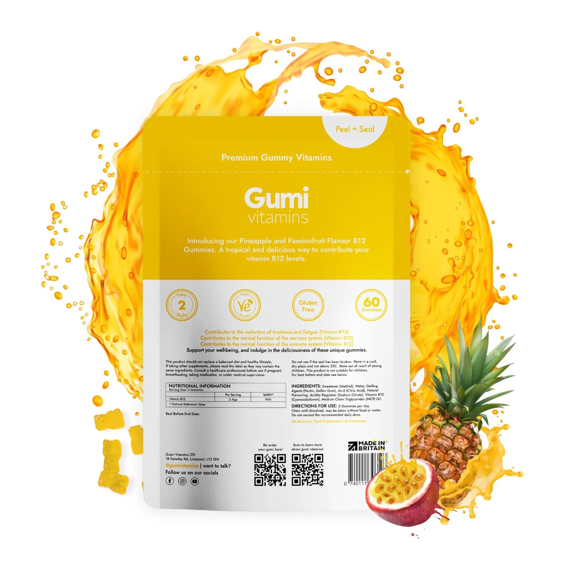 Gumi Vitamins RESTORE B12 Gummies - Gummies - Faithful Nutrition