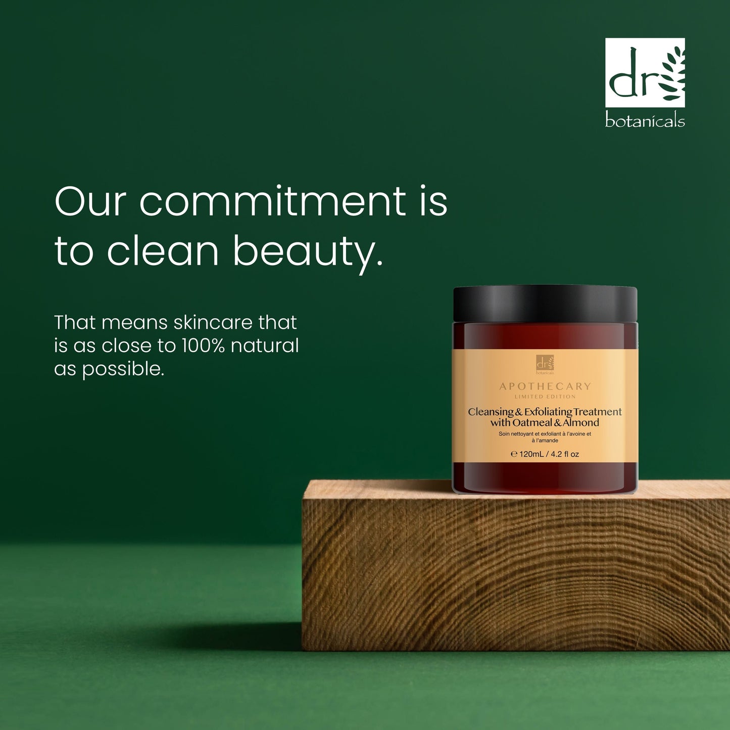 Dr Botanicals Cleansing & Exfoliating Treatment with Oatmeal & Almond 120ml Twin Value Savings Pack - Kit - Faithful Nutrition