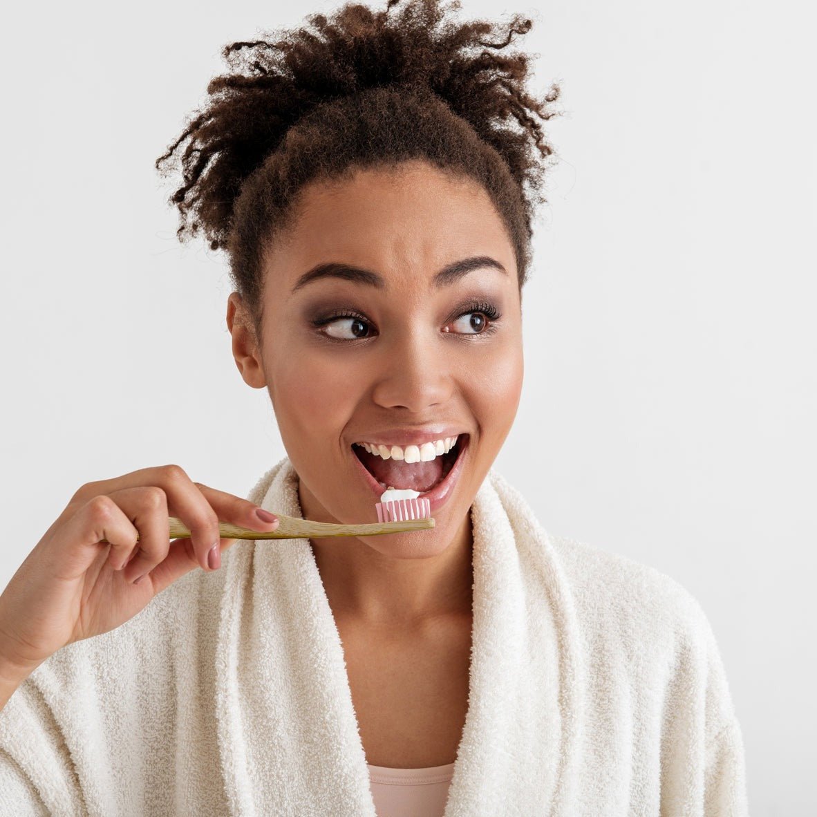 Dr Botanicals Bamboo Toothbrush Pink Twin Value Savings Pack - Kit - Faithful Nutrition