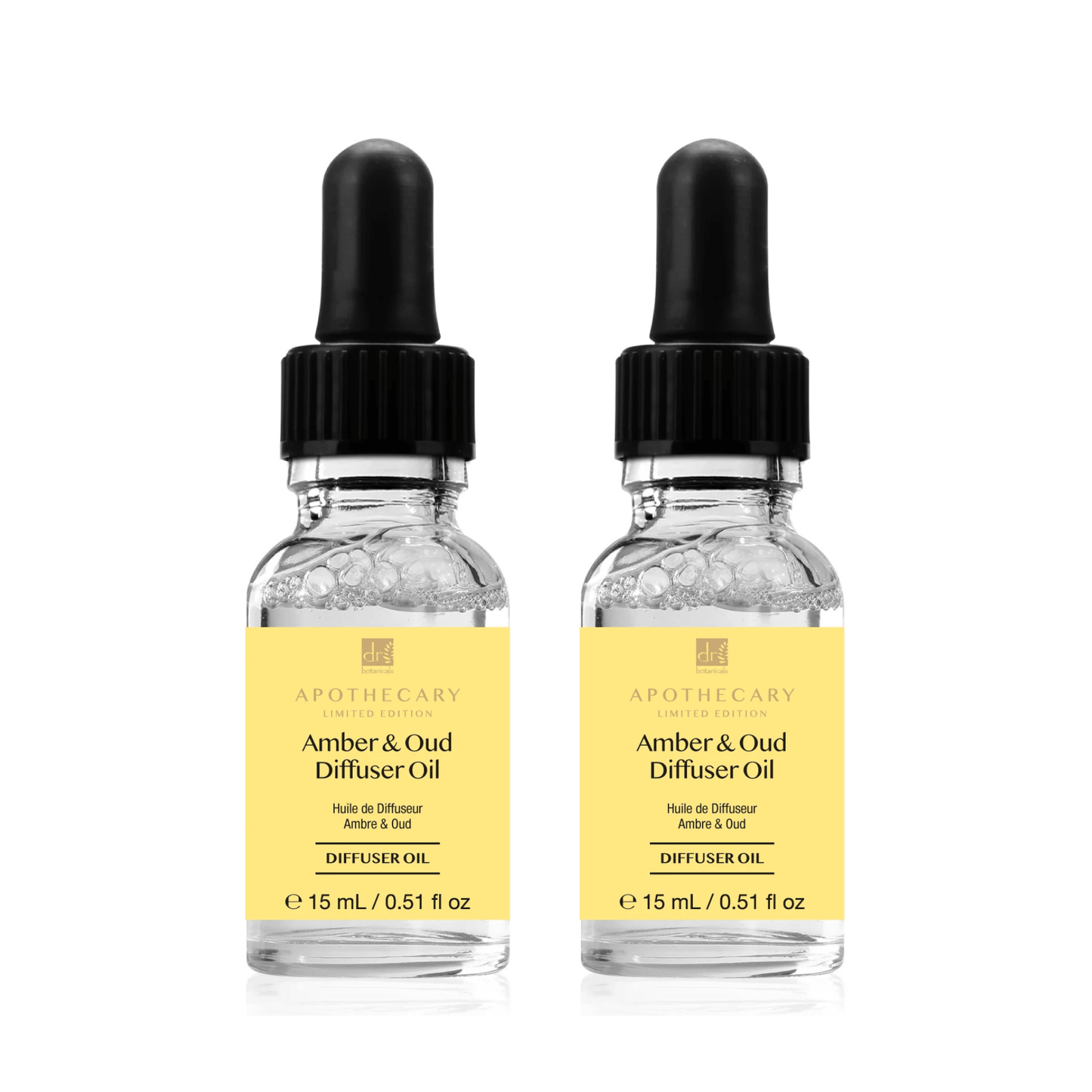 Dr Botanicals Deep Relax & Calm Amber & Oud Diffuser Oil 15ml Twin Value Savings Pack - Kit - Faithful Nutrition