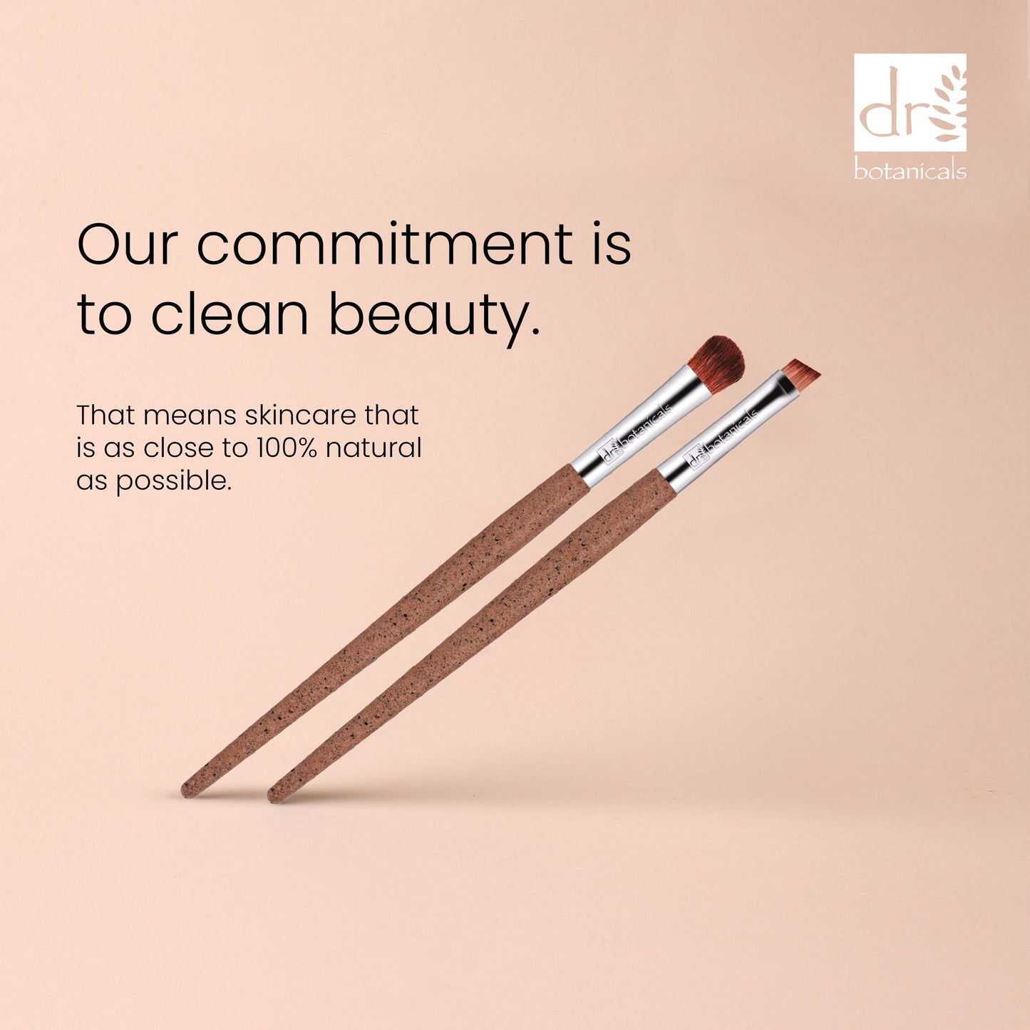 Dr Botanicals Coffee Ground Set Of 2 Eye Brushes Twin Value Savings Pack - Kit - Faithful Nutrition