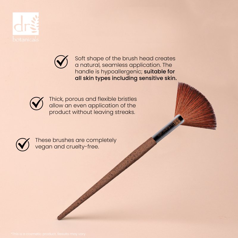 Coffee Ground Fan Brush - Makeup Brushes - Faithful Nutrition