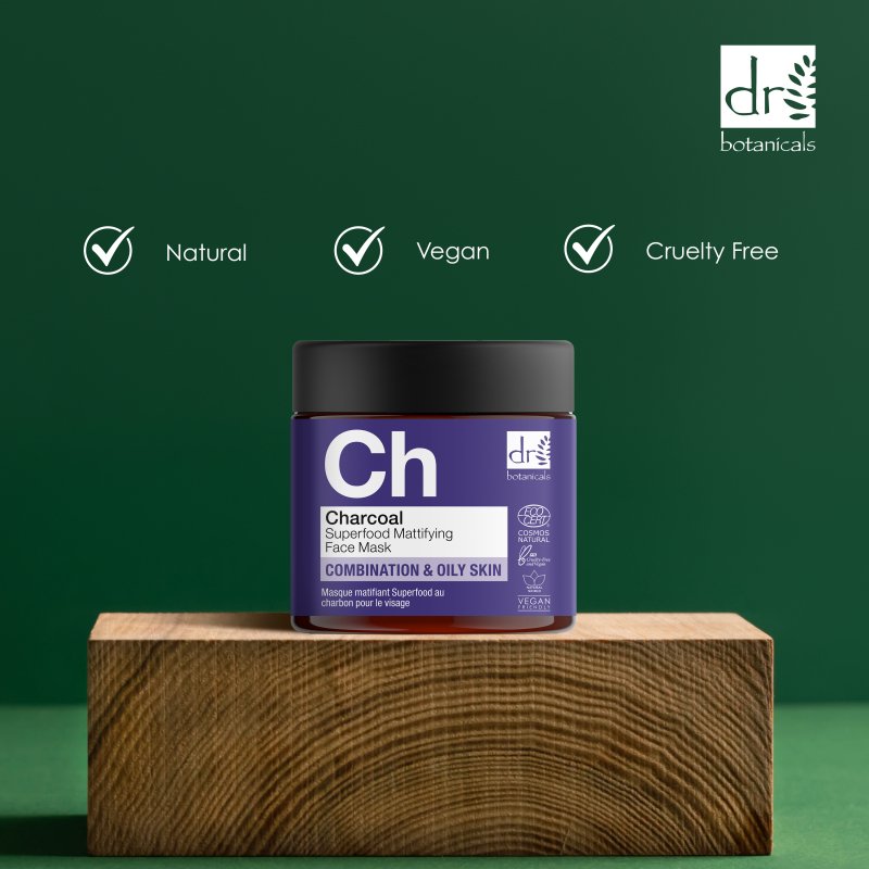 Charcoal Superfood Mattifying Face Mask 60ml - Mask - Faithful Nutrition