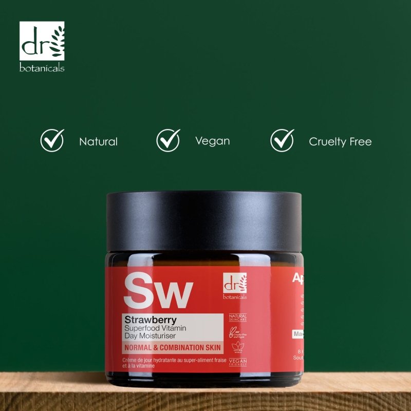 Strawberry Superfood Vitamin C Day Moisturiser 60ml - Moisturiser - Faithful Nutrition