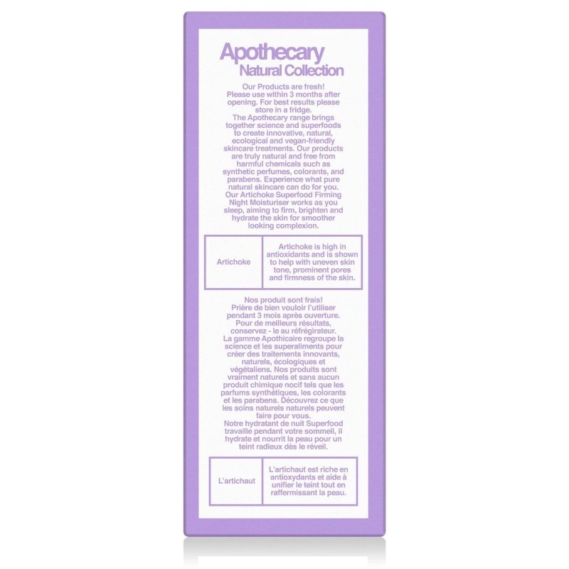 Artichoke Superfood Firming Night Moisturiser 30ml - Moisturiser - Faithful Nutrition