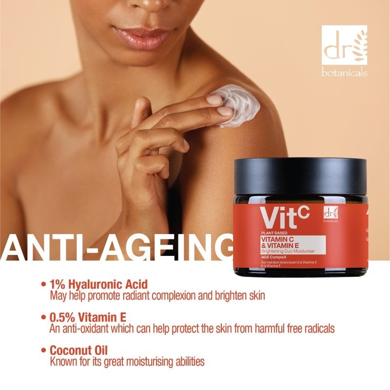 Vitamin C 1% & Vitamin E Brightening Duo Moisturiser 60ml - Moisturiser - Faithful Nutrition