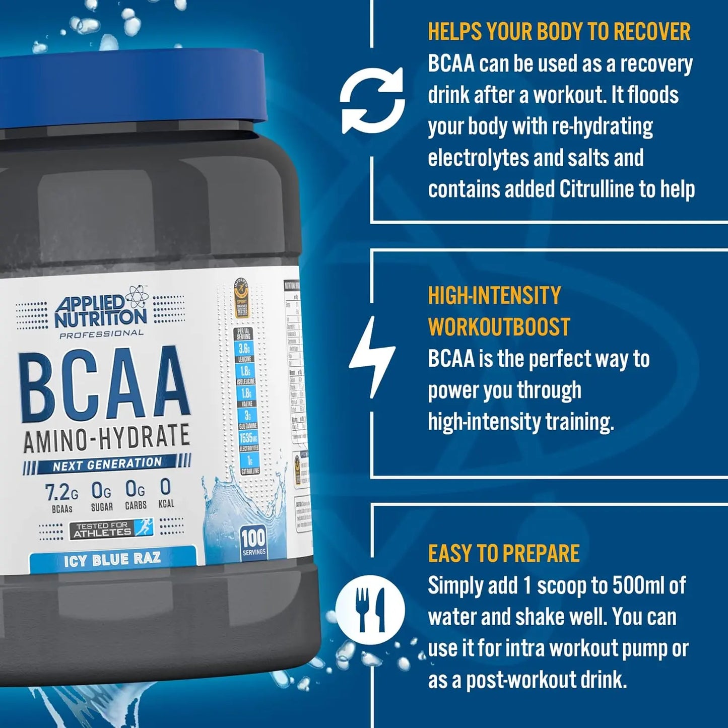 Applied Nutrition BCAA Amino Hydrate 1.4kg - Powder - Faithful Nutrition