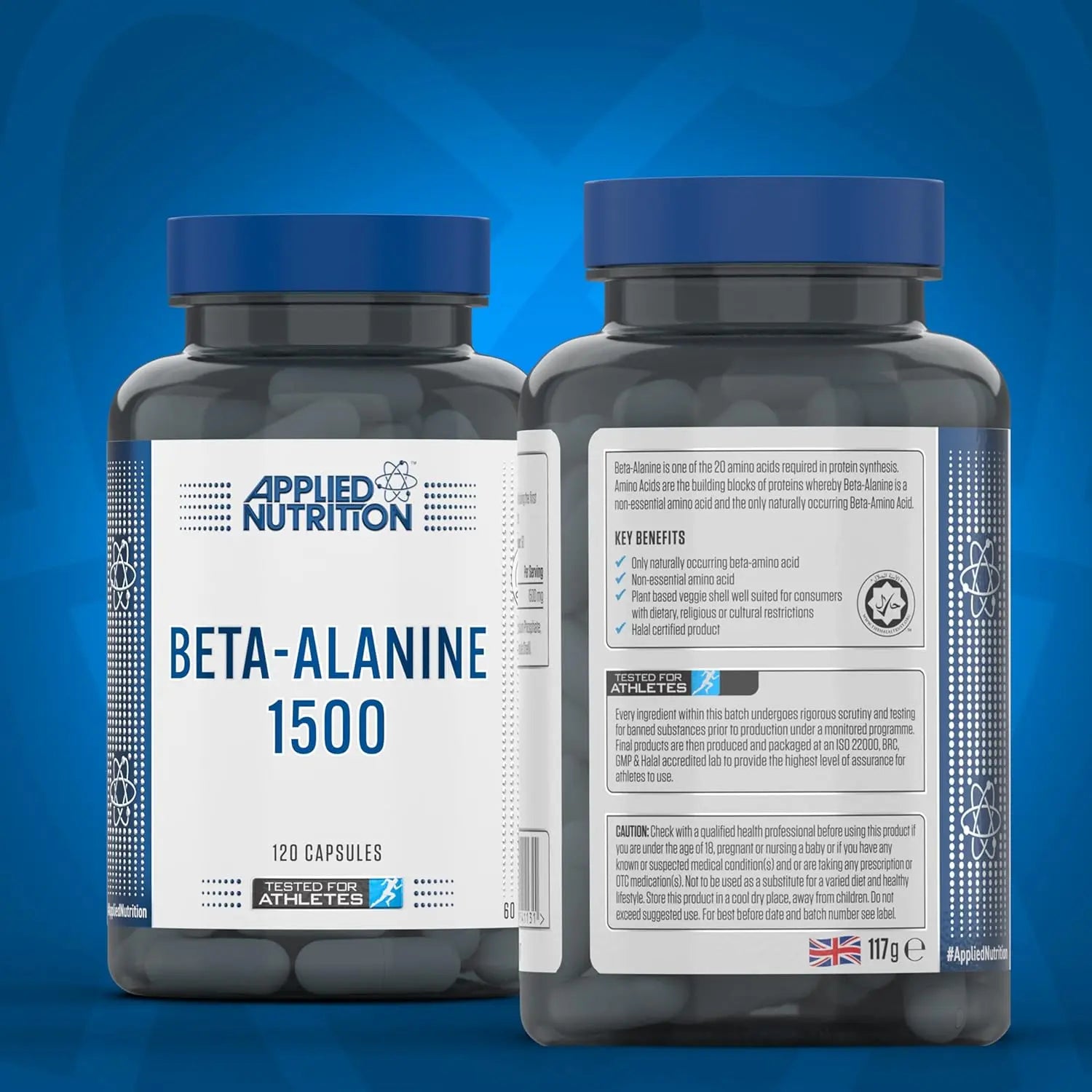 Applied Nutrition Beta - Alanine 1500MG 120 Vegetable Capsules - Powder - Faithful Nutrition