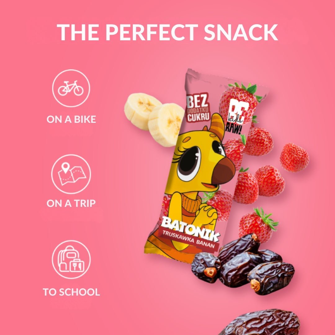 Kids Strawberry - Banana Bar 25g - Snack - Faithful Nutrition