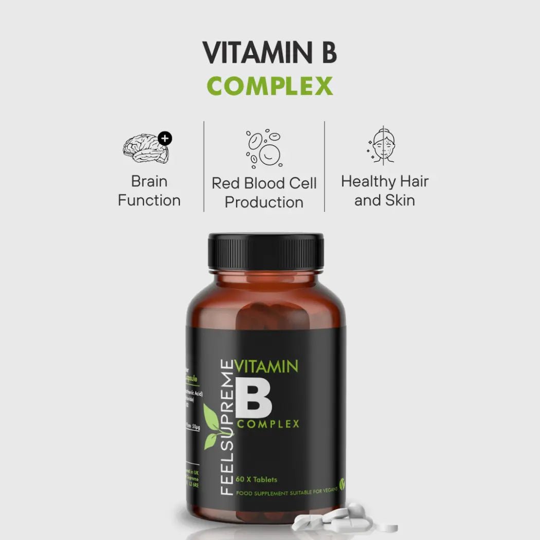 Feel Supreme Vitamin B Complex 60 Tablets - Tablets - Faithful Nutrition
