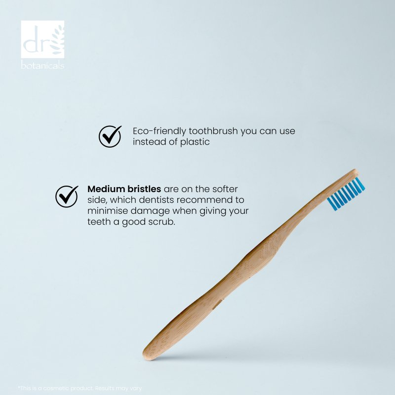 Bamboo Toothbrush Blue - Teeth Whitening - Faithful Nutrition