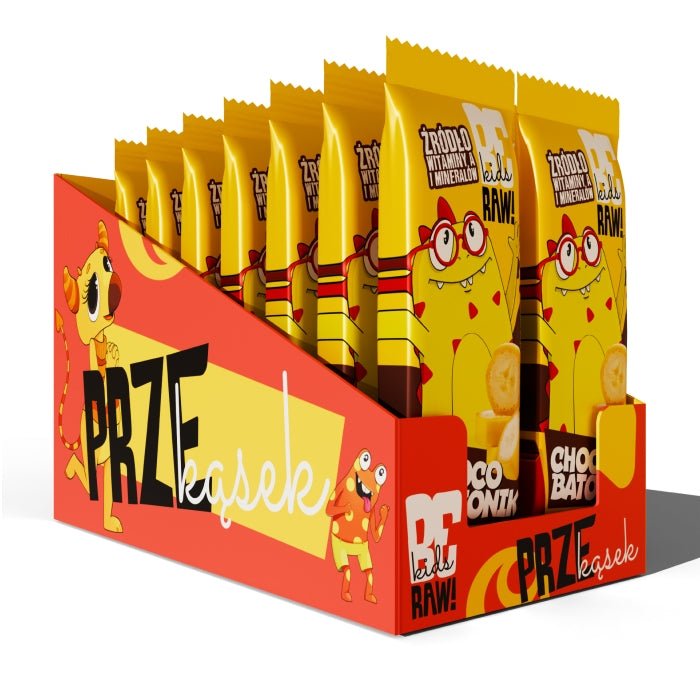 16x Kids Bar - Choco Banana 25g  Vesa Beauty Snack  Faithful Nutrition