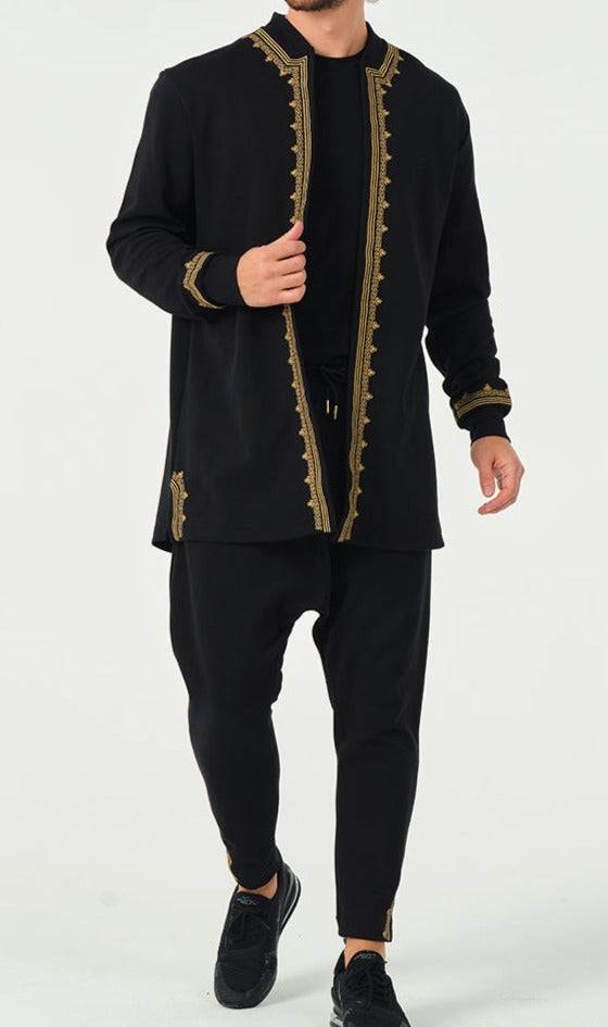 QL Etniz Set Menara in Black and Gold  MOOMENN Men Clothing  Faithful Nutrition