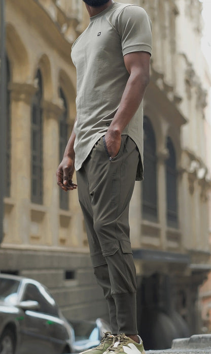 QL Pantalon Cross Over in Dark Khaki  MOOMENN Men Clothing  Faithful Nutrition