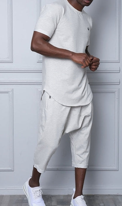 QL Relaxed Fit Nautik Set in Mottled White  MOOMENN Men Clothing  Faithful Nutrition