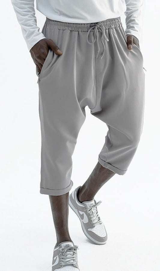 QL Relaxed Shorts Bermuda AZUR in Grey  MOOMENN Men Clothing 5033 BERMUDA AZUR S23 / Grey / XXL Faithful Nutrition