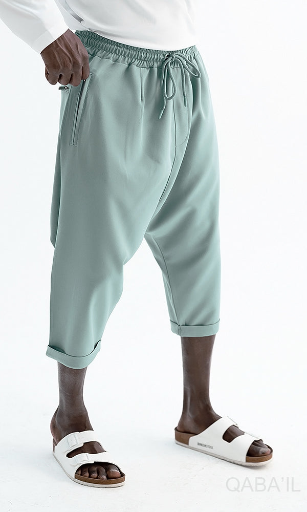 QL Relaxed Shorts Bermuda AZUR in Almond Green  MOOMENN Men Clothing  Faithful Nutrition