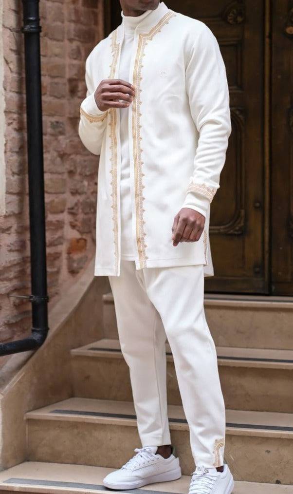 QL Etniz Set Menara in Cream and Gold  MOOMENN Men Clothing  Faithful Nutrition