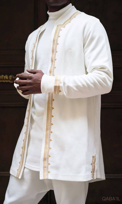 QL Etniz Set Menara in Cream and Gold  MOOMENN Men Clothing  Faithful Nutrition