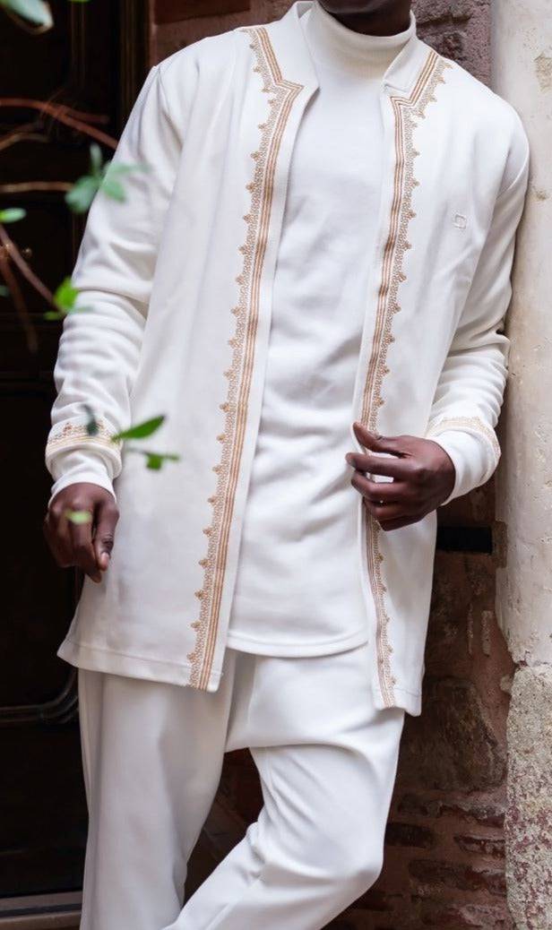 QL Etniz Set Menara in Cream and Gold  MOOMENN Men Clothing  Faithful Nutrition