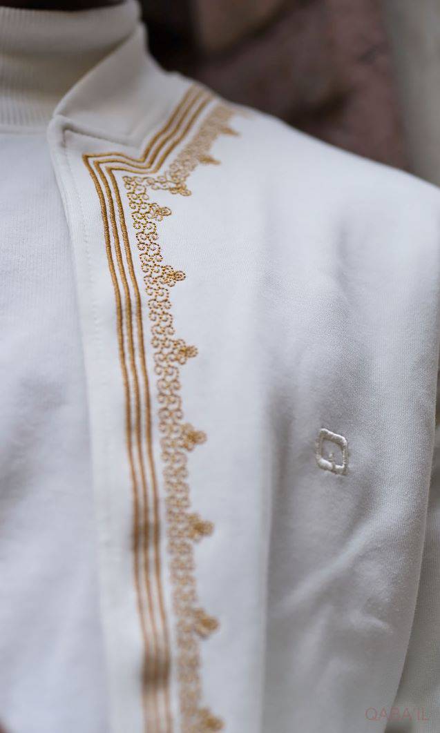 QL Etniz Set Menara in Cream and Gold  MOOMENN Men Clothing  Faithful Nutrition