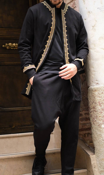 QL Etniz Set Menara in Black and Gold  MOOMENN Men Clothing  Faithful Nutrition