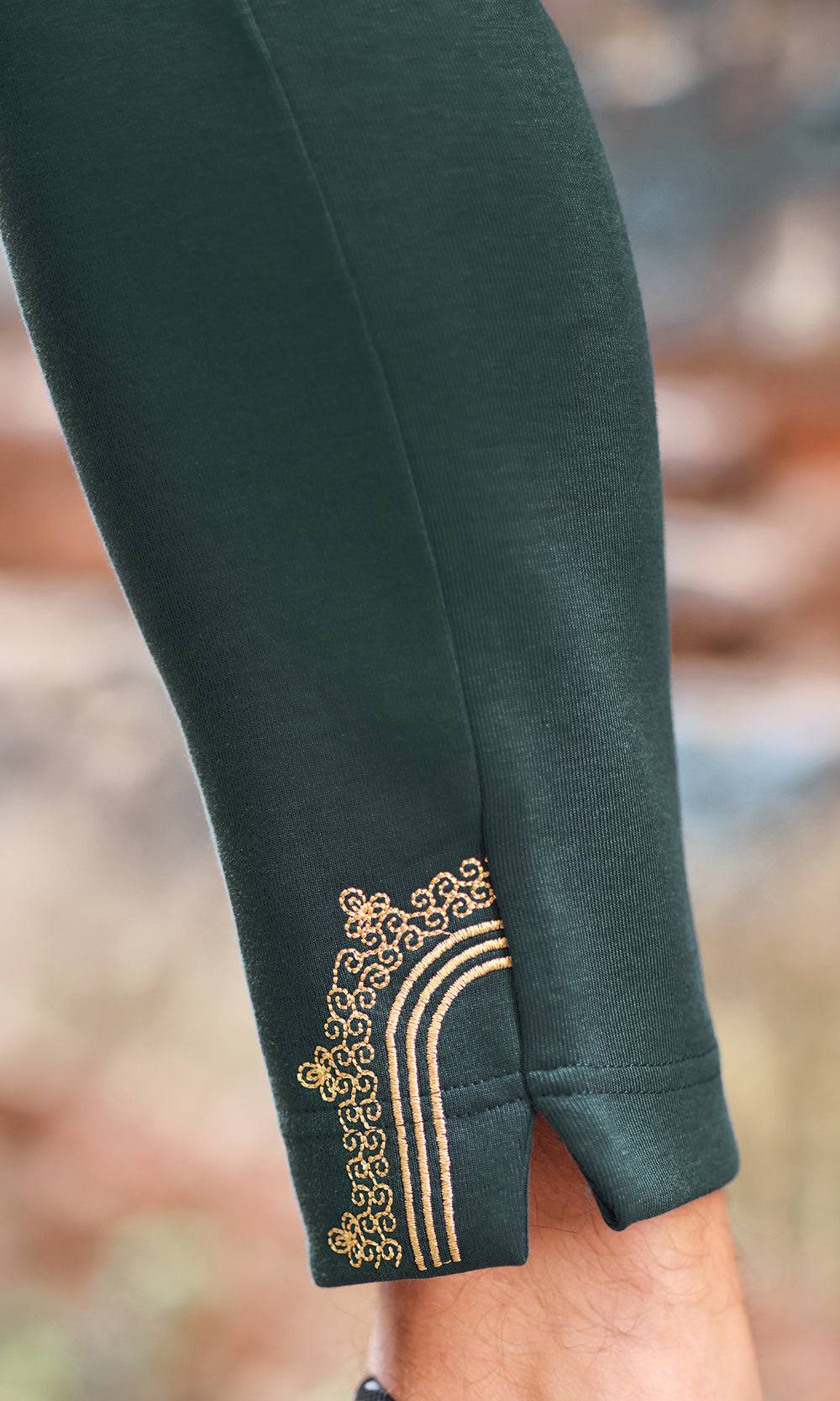 QL Etniz Set Menara in Emerald Green and Gold  MOOMENN Men Clothing  Faithful Nutrition