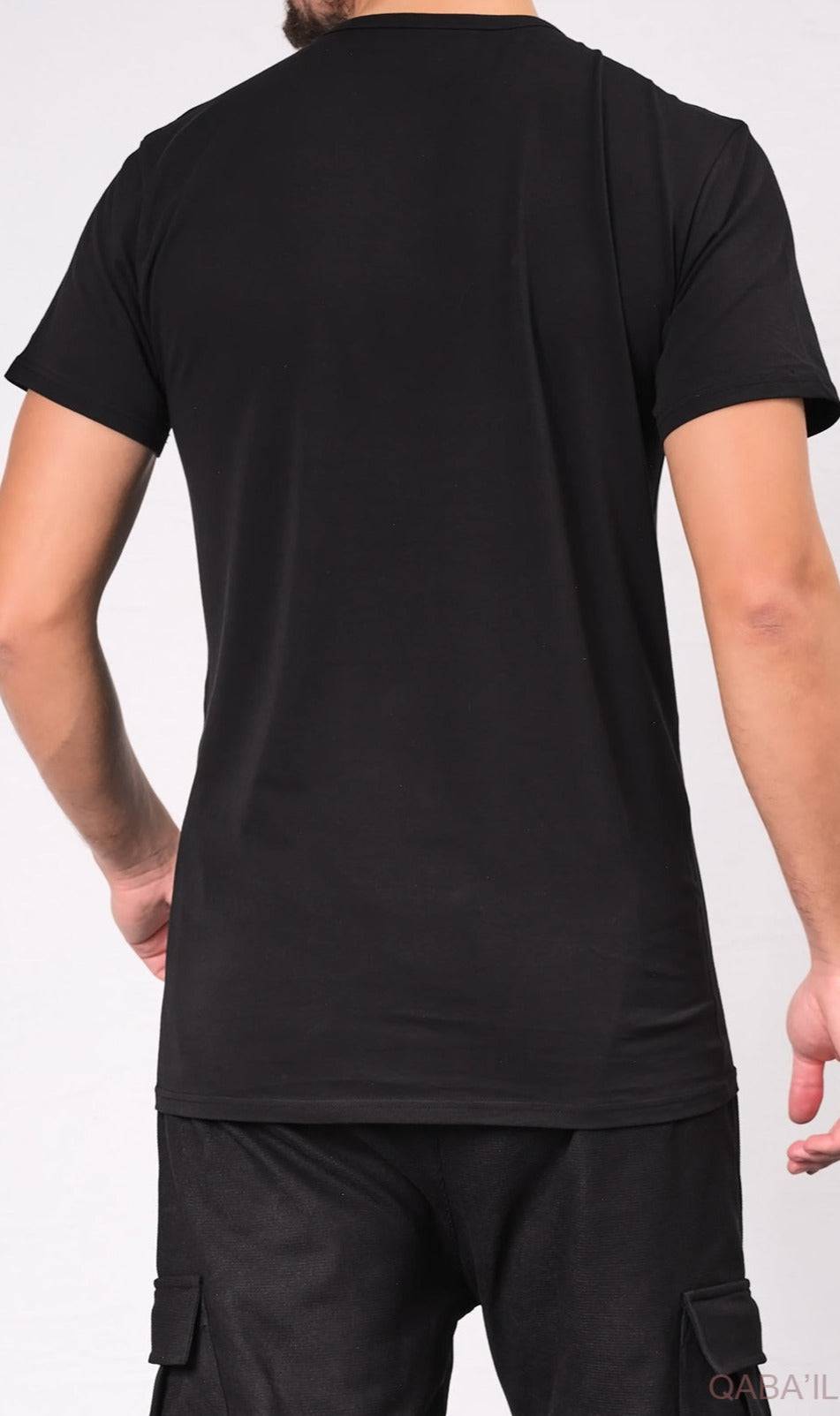 QL BAZ Longline T-Shirt Black (Pack of 2)  MOOMENN Men Clothing  Faithful Nutrition