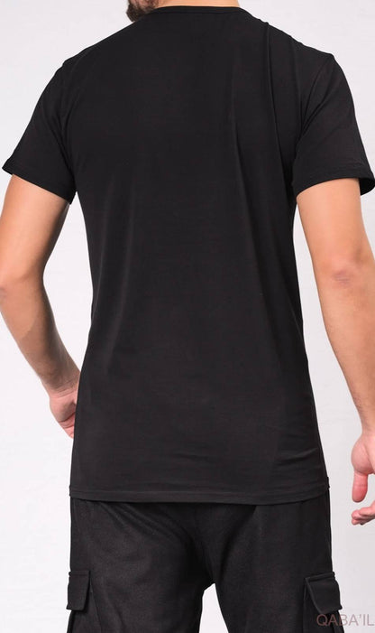 QL BAZ Longline T-Shirt Black (Pack of 2)  MOOMENN Men Clothing  Faithful Nutrition