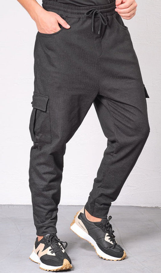 QL Relaxed Cargo Flex in Black  MOOMENN Men Clothing 8003 SAROUEL CARGO FLEX / Black / XXL Faithful Nutrition